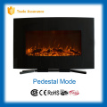 Clásico negro lineal curvado eléctrico de la chimenea de la chimenea grande 110-120V / 60Hz